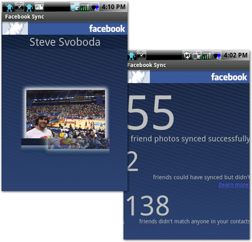 Free Android App Facebook Sync