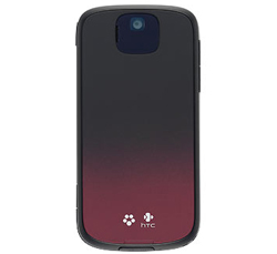 HTC T-Mobile Shadow black burgundy back