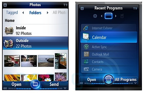 New layout for the photo album and interface for recent programs in windows mobile 7 New layout for the photo album and interface for recent programs in windows mobile 7