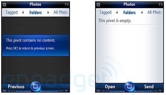 New file navigation system in Windows Mobile 7 for the photo Album New file navigation system in Windows Mobile 7 for the photo Album