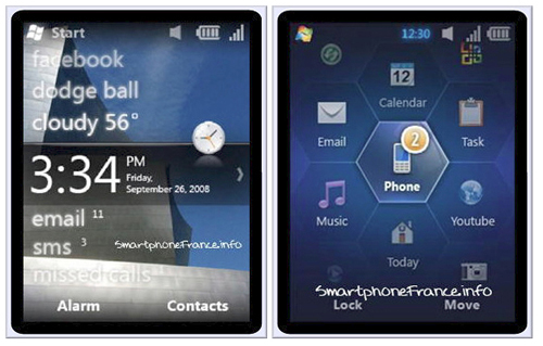 Windows mobile 6.5 interface