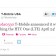 T-Mobile HTC One heading to select stores on April 24th