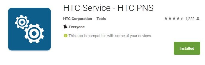 HTC Service PNS